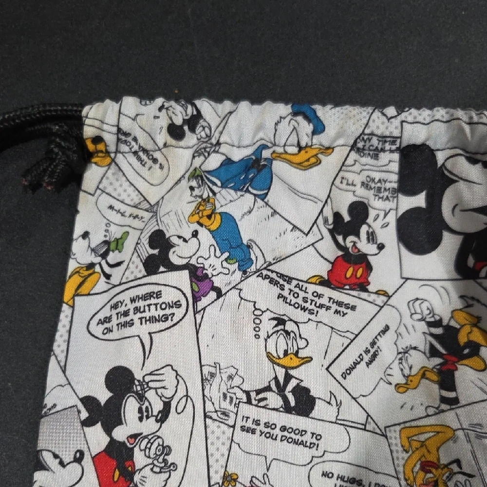 Disney Mickey Mouse Comic Strip Drawstring Bag